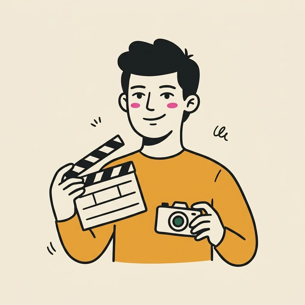 Illustration of a freelance dps who books with Hardbook